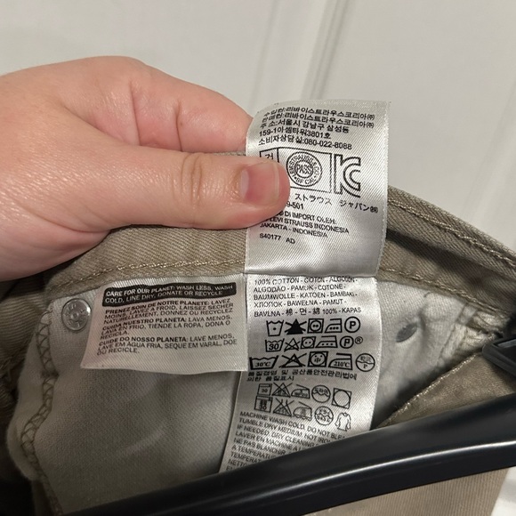 Levi's 505 Jeans Tan W31 L32 - Picture 5 of 5